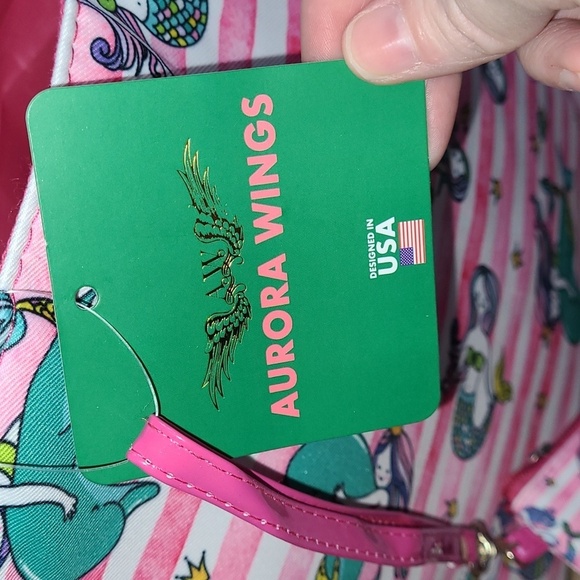 Large canvas mermaid tote bag NWT - Picture 4 of 7